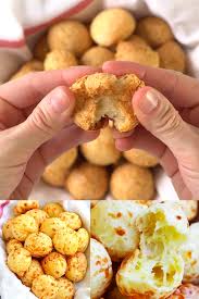 Brazilian Cheese Puffs Brazilian Cheese Puffs Fully Loaded Pao De Queijo With Parmesan Cheese These Cheese Puffs Ar In 2020 Rezepte Rezeptideen Lebensmittel Essen