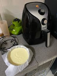 Apabila nak menggoreng, setkan air fryer. Remember When Buat Burnt Cheesecake Guna Air Fryer