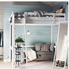 Double bed made of wood to order in moscow. Negotiable Ikea Loft Bed Mattress For Stora Loft Bed Frame Furniture Beds Mattresses On Carousell