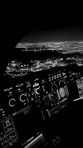 Night A350 Cockpit Floral Wallpaper Iphone Plane Wallpaper Black Aesthetic Wallpaper