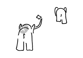 Abschied Mit Taschentuch Von Paar Von Elefanten Grafik Illustration Als Poster Und Kunstdruck Von Lineamentum Bestellen Artflakes Com