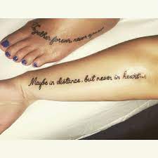Mother And Daughter Tattoo Together Forever Never Apart Maybe In Distance But Never In Heart Tattoos For Daughters Mother Daughter Tattoos Tattoos