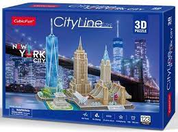 New york city skyline vase wrap. 3d Puzzle New York City Line Holdson Puzzle Store Nz