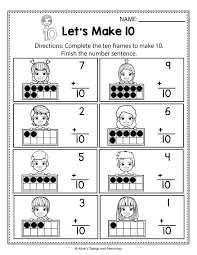 Make 10 Summer Math Worksheets And Activities For Preschool Kindergarten And 1st Grade Kids Perfect F Summer Math Worksheets Math Morning Work Everyday Math