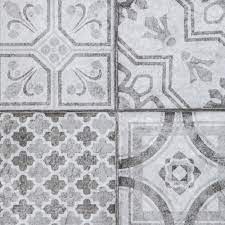 Spring tile carpet vinyl floor runner contains 1 piece on 1 sheet that measures 19.7 x 47.2 inches. Victorian Encaustic Vinyl Floor Tiles Grey Self Adhesive Stick On