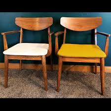 Pair Of Vintage Mid Century Modern Chairs Pair Of Occasional Etsy In 2021 Mid Century Modern Chair Retro Dining Chairs Dining Chairs Diy