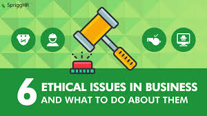 It forbids offers of employment that are discriminatory in character or examples are used only to help you translate the word or expression searched in various contexts. 6 Ethical Issues In Business And What To Do About Them Sprigghr