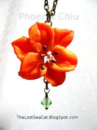 Birth Month Flower Necklace August August Birthstone Peridot August Birth Flower Necklace Orange August Birth Flower Real Flower Jewelry August Birth Stone