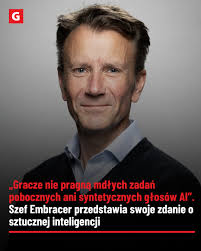 Nowy prezes grupy Embracer ma bardziej realistyczne podejście do tematu AI.  👉  https://www.gry-online.pl/newsroom/gracze-nie-pragna-mdlych-zadan-pobocznych-ani-syntetycznych-gloso/z32ef60