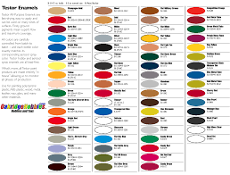 Enamel Paint Colour Chart Www Bedowntowndaytona Com