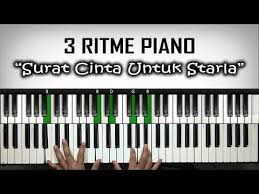 Musik itu memang kreatif yah. 3 Ritme Piano Lagu Surat Cinta Untuk Starla Belajar Piano Keyboard Youtube The Piano Piano Belajar