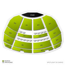 Spotlight 29 Casino 2019 Seating Chart