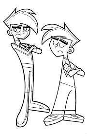 The available coloring page is also varied. Danny Phantom Coloring Page Drawing 4