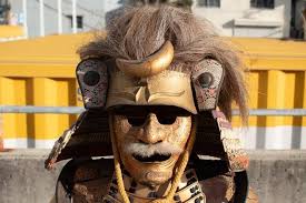 Armor Helmet Iron Crescent Moon placket period Combination Box Samurai  JAPAN JP