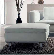 Sold and shipped by ecr4kids. Contemporary Ottoman Sumba Italy Dream Design Fabric Leather Chrome Steel