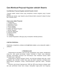 Contoh Proposal Kegiatan Blog Pendidikan