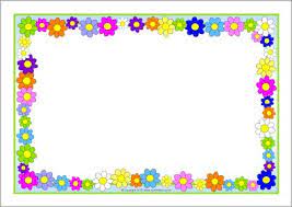 Flowers A4 Page Borders Sb10393 Sparklebox Page Borders Clip Art Borders Page Borders Design