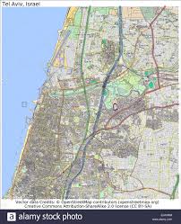 Tel aviv izraēla, atrašanās vieta tādiem objektiem kā tirdzniecības centrs, dzelzceļš un slimnīca. Tel Aviv Israel Stadtplan Stock Vektorgrafik Alamy