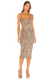 Shona Joy Faye Cocktail Midi Dress In Rose Gold Revolve Midi Cocktail Dress Dresses Fashion Clothes Women