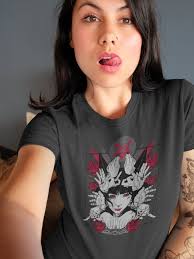 Witchy Style, Dark Magic Fashion, Gothic, Mystic Nature, Pentagram Occult  Inspired, Graphic Tee Tshirt