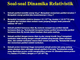 Sebuah partikel bermassa diam m0. Teori Relativitas Khusus Ppt Download