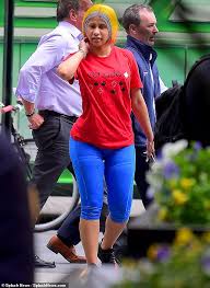 Check spelling or type a new query. Cardi B Goes Makeup Free As She Models Purple And Yellow Cropped Hair In New York City Daily Mail Online