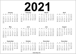 2021 Calendar Printable Free Free Download Hipi Info In 2020 Calendar Printables 2021 Calendar Calendar