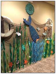 34 The Sea Decorating Ideas Kids Would Love Home Ideas Under The Sea Decorations Sea Decor Kids Halloween Party Decorations