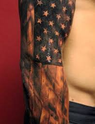 Upper Arm Half Sleeve Black And White American Flag Tattoo Black And White American Flag Tattoos For Males Sleeves American Flag Tattoo Flag Tattoo American Flag Forearm Tattoo