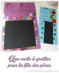 Une Carte A Gratter Pour La Fete Des Peres La Cour Des Petits Fete Des Peres Photo Pour La Fete Des Peres Cartes Fete Des Peres