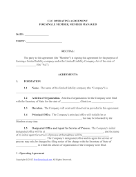 Aug 25, 2020 · property in a trust. Download Single Member Llc Operating Agreement Template Pdf Rtf Word Freedownloads Net