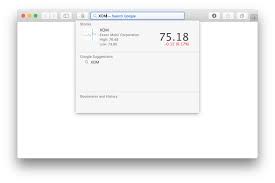 How To Quickly Get Stock Prices From Safari Url Bar On Mac