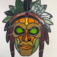 Tiki Stain Glass Pattern