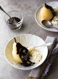 Poire Belle Helene Poire Belle Helene Poire Recette Delicieux Desserts