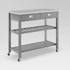 Find the perfect kitchen & dining furnishings at hayneedle, where you can buy online while you explore our room designs and curated looks for tips, ideas & inspiration to help you along the way. Chloe Stainless Steel Top Kitchen Island Cart Gray Crosley Target