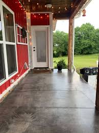 Get ideas for staining concrete floors, patterns and products for your front porch and more. Porch Refresh Acid Stained Concrete Hometalk