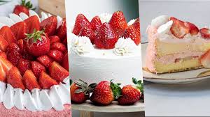 The signature look of japanese strawberry shortcake is a sliced cake showing layers of cake and cream with a strawberry on top. List Where To Get Strawberry Shortcake For Delivery
