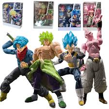 While two found a home on earth, the third was raised with a burning desire for vengeance and developed an unbelievable power. 14 22cm Japan Anime Shf Dragon Ball Super Broly Vegeta Buu Trunks Action Figure Dbz Goku Broly Figurines Pvc Model Toys Action Figures Aliexpress