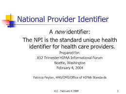 Go to the npi website to review or update your npi record. X12 February 4 National Provider Identifier A New Identifier The Npi Is The Standard Unique Health Identifier For Health Care Providers Prepared Ppt Download