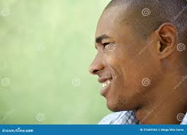 Portrait of Happy Young Black Man Smiling Stock Image