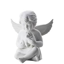 Sie leben hinterm sonnenschein getrennt von uns unendlich weit sie müssen sich an sterne krallen damit sie nicht vom himmel gott weiß ich will kein engel sein 3x. Angel Big White Mat Angel With Dog Rosenthal Porcelain Online Shop