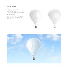Get downloading and have a detailed idea of how it'll turn out in reality. Hot Air Balloon Mockup In Outdoor Advertising Mockups On Yellow Images Creative Store