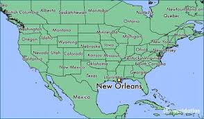 The smaller area now known as louisiana became the 18th state of the usa in 1812. New Orleans Kat Kat Jeyografik La Nan New Orleans Louisiana Usa