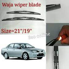 Jika menggunakan wiper ketika ia meninggalkan goresan pada cermin, itu bermakna getah wiper mula mengeras atau ada banyak debu halus di kaca yang melekat. Proton Waja Wiper 3 Sections Mugen Wiper Soft Silicone Wiper Hybrid Boneless Wiper Car Windscreen Wipers 21 19 Shopee Malaysia
