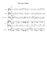 Whether you're a musician yourself or you want to work somewhere in the background of the music field, there are plenty of job opportunities. Elevator Music Sheet Music For Piano Flute Drum Group Strings Group Mixed Quintet Download And Print In Pdf Or Midi Free Sheet Music Musescore Com