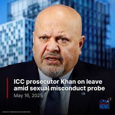The prosecutor of the International Criminal Court, Karim Khan, has stepped  down temporarily as an investigation by the United Nations into alleged  sexual misconduct by him nears its end, his office said