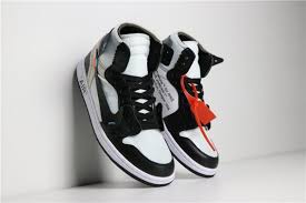 Black And White Nike Air Jordans 1 2018 Off White X Nike Air Jordan 1 Black White Aa3834 102 For Sale Air Jordans Jordan 1 Black Jordan Shoes Online
