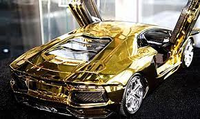 Maybe you would like to learn more about one of these? 7 5m Scale Model Of Lamborghini Aventador Is Fashioned From A Half Ton Block Of Gold And Encrusted With 700 Diamonds The Jeweler Blog