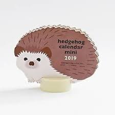2019 Hedgehog Desk Calendar Desk Calendars Hedgehog Woodland Critters