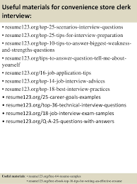 8 convenience store clerk resume samples